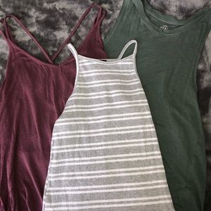 Three Summer Tank Tops